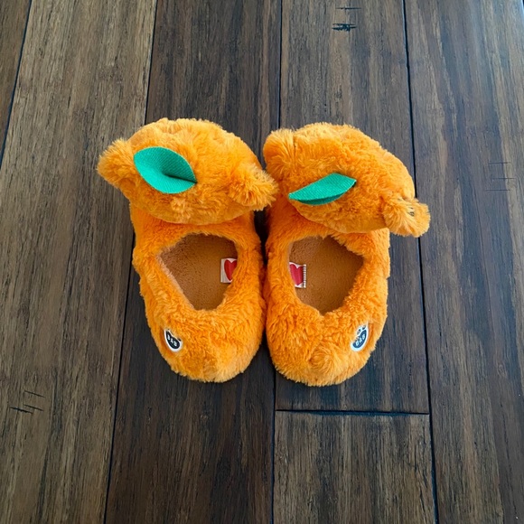 Build A Bear Pumpkin Slippers size L 1-2 - Picture 6 of 13